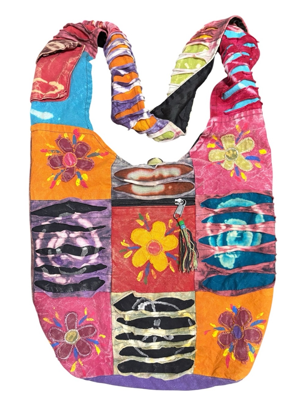 Colorful Boho Patchwork Bag 
Deep and Roomy